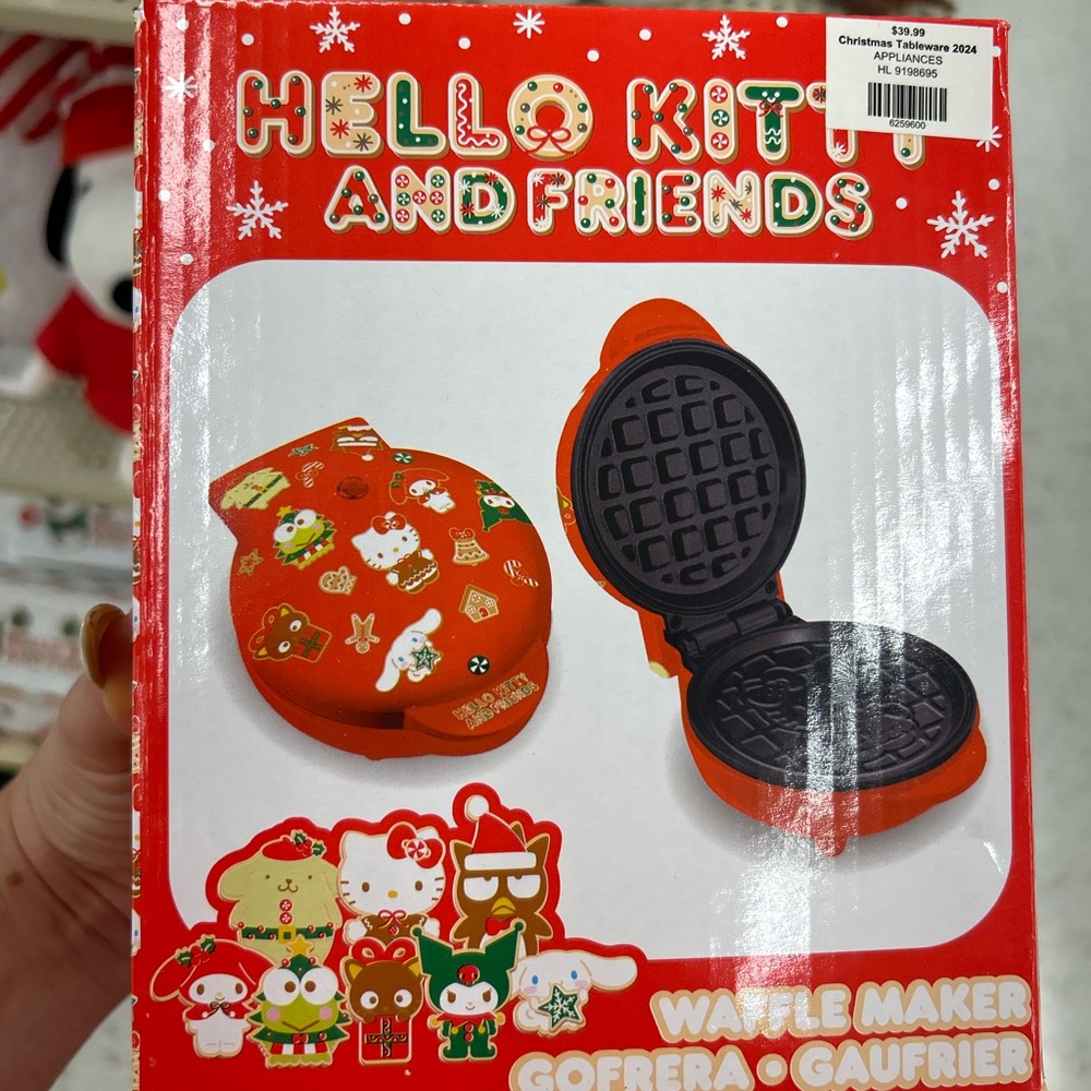 Hello kitty Christmas waffle maker
